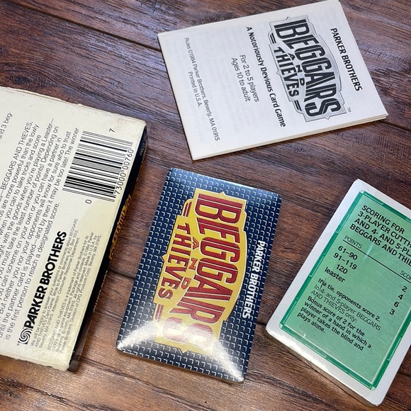 Beggars and Thieves A Notoriously Devious Card Game 1984 Parker Brothers - Picture 3 of 3